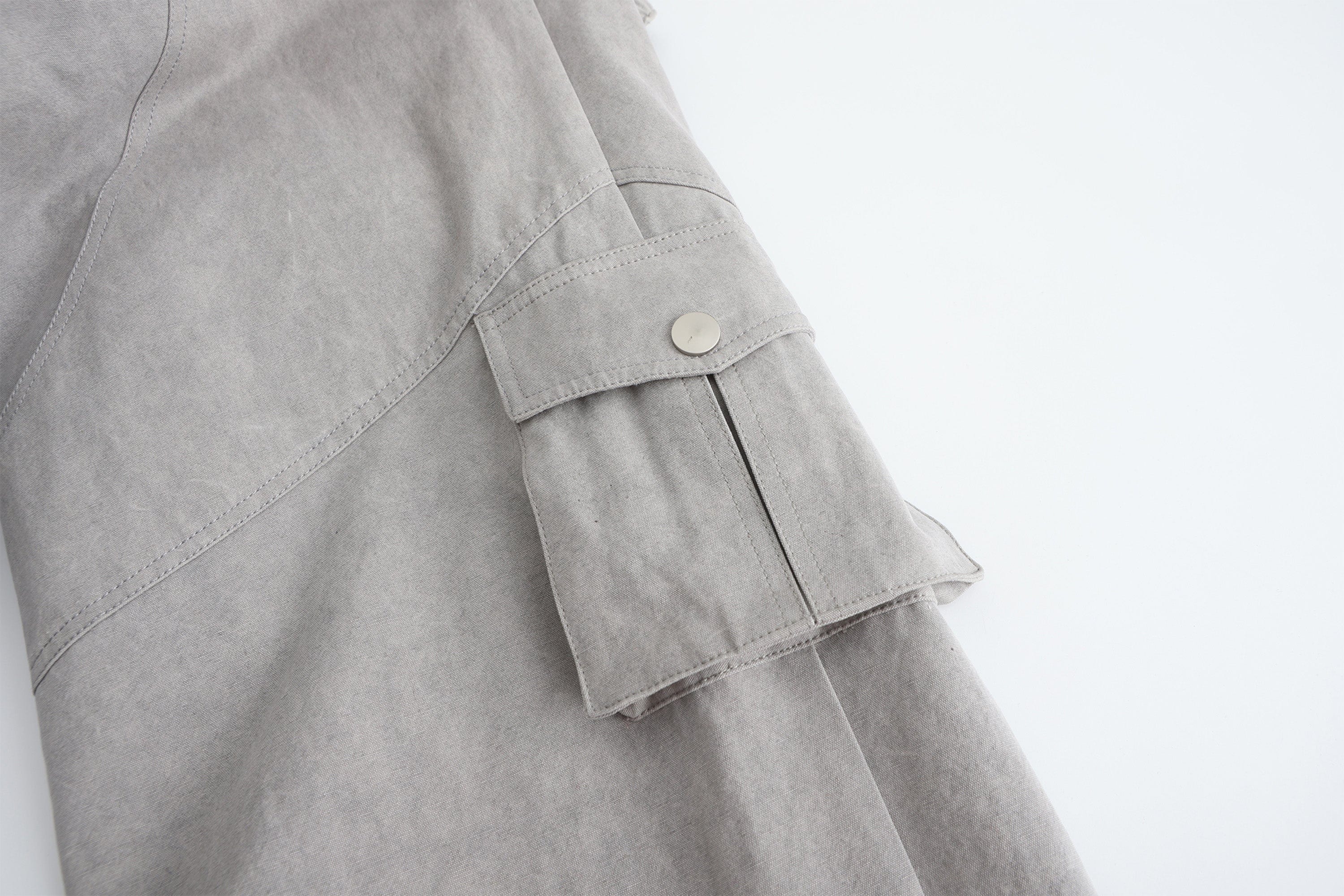 VANN VALRENCE Detachable Washed Multi-Pocket Cargo Pants