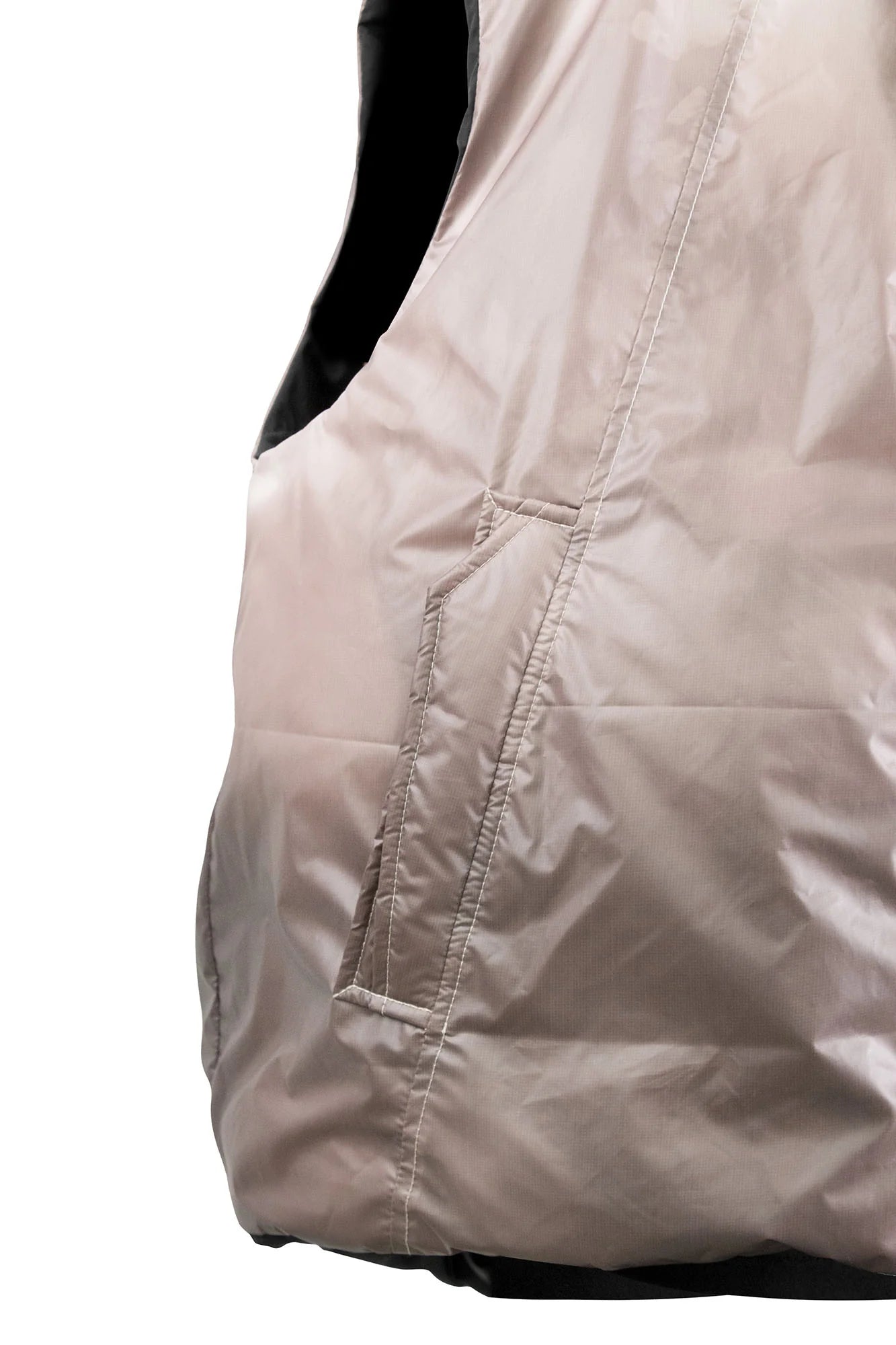 RELABEL Reversible Detachable Hooded Insulated Vest