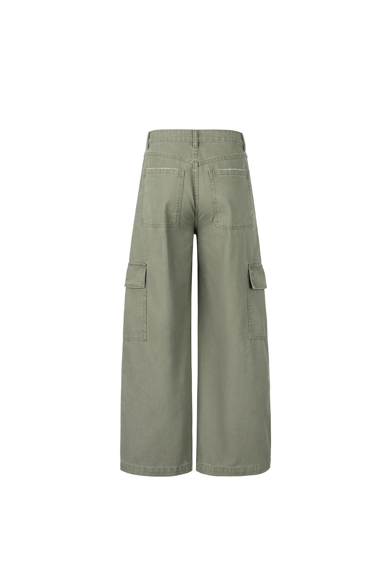 OKAYTHXBYE Pleated Utility Baggy Cargo Pants