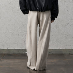 ORGANIC EMOTION Pleat Seam Curved Pants