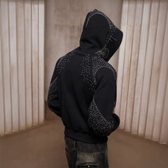 DND4DES Diamond Airbrush Zip-Up Hoodie