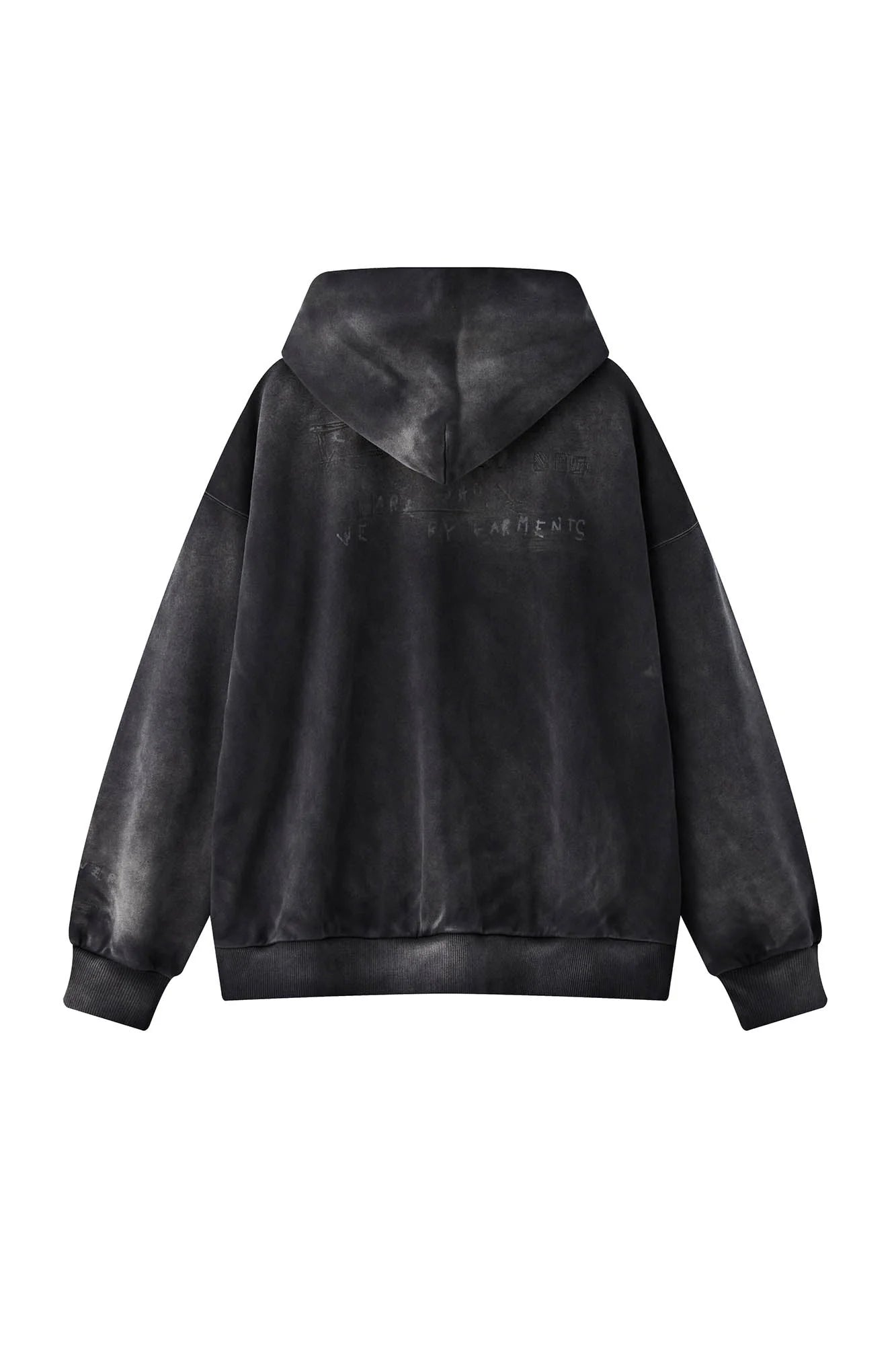 ORGANIC EMOTION Dirty Fit Graffiti Zip-Up Hoodie