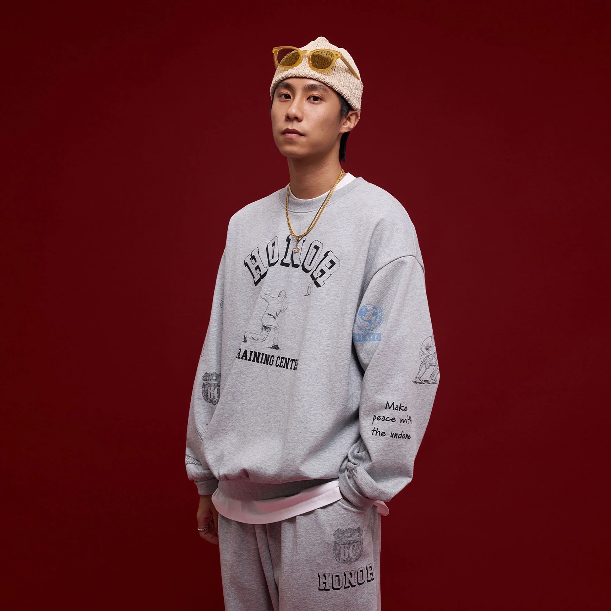 BANANA CLUB Classic Doodle Graphic Sweatshirt