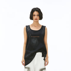 VANN VALRENCE Washed-Dyed Oversized Tank Top