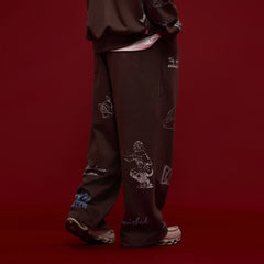BANANA CLUB Classic Doodle Graphic Sweatpants