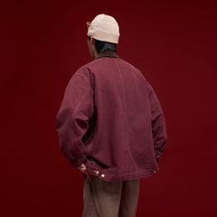 BANANA CLUB Contrast Collar Stitch Utility Jacket