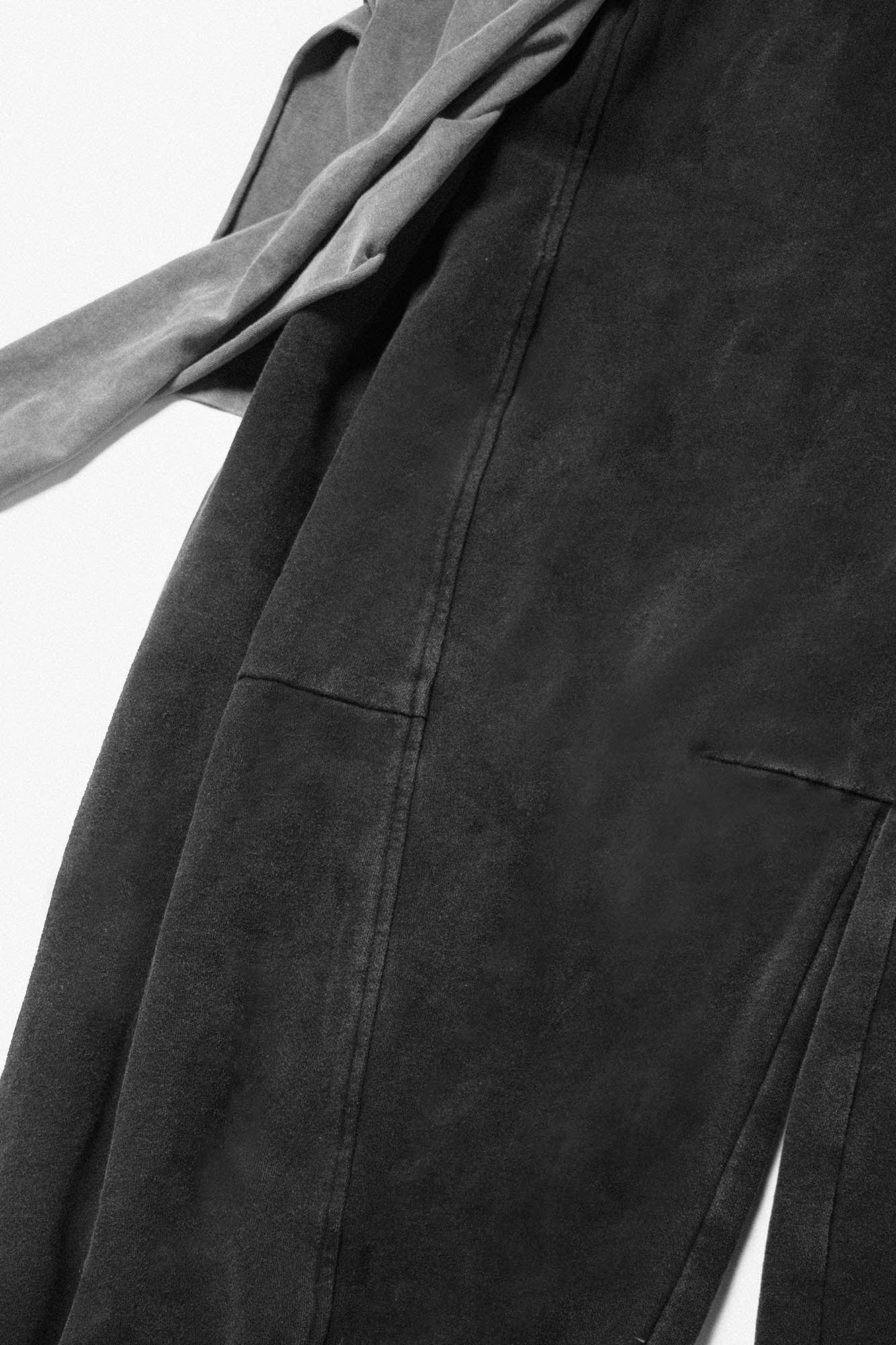 RELABEL Detachable Back Flap Draped Balloon Pants Gray