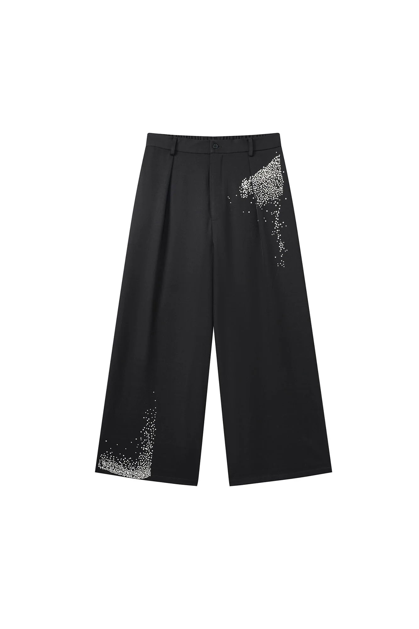 JIECHI Diamond Wide-Leg Pants