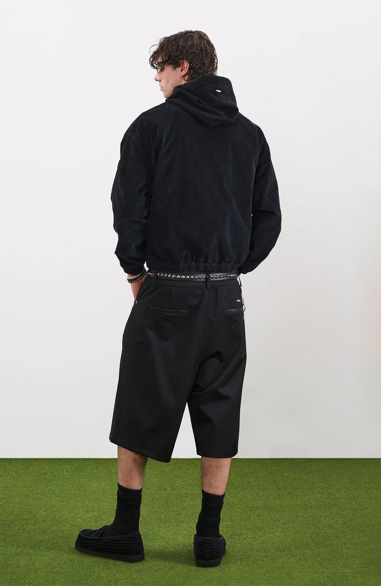 PMW Washed Corduroy Zip-Up Hoodie