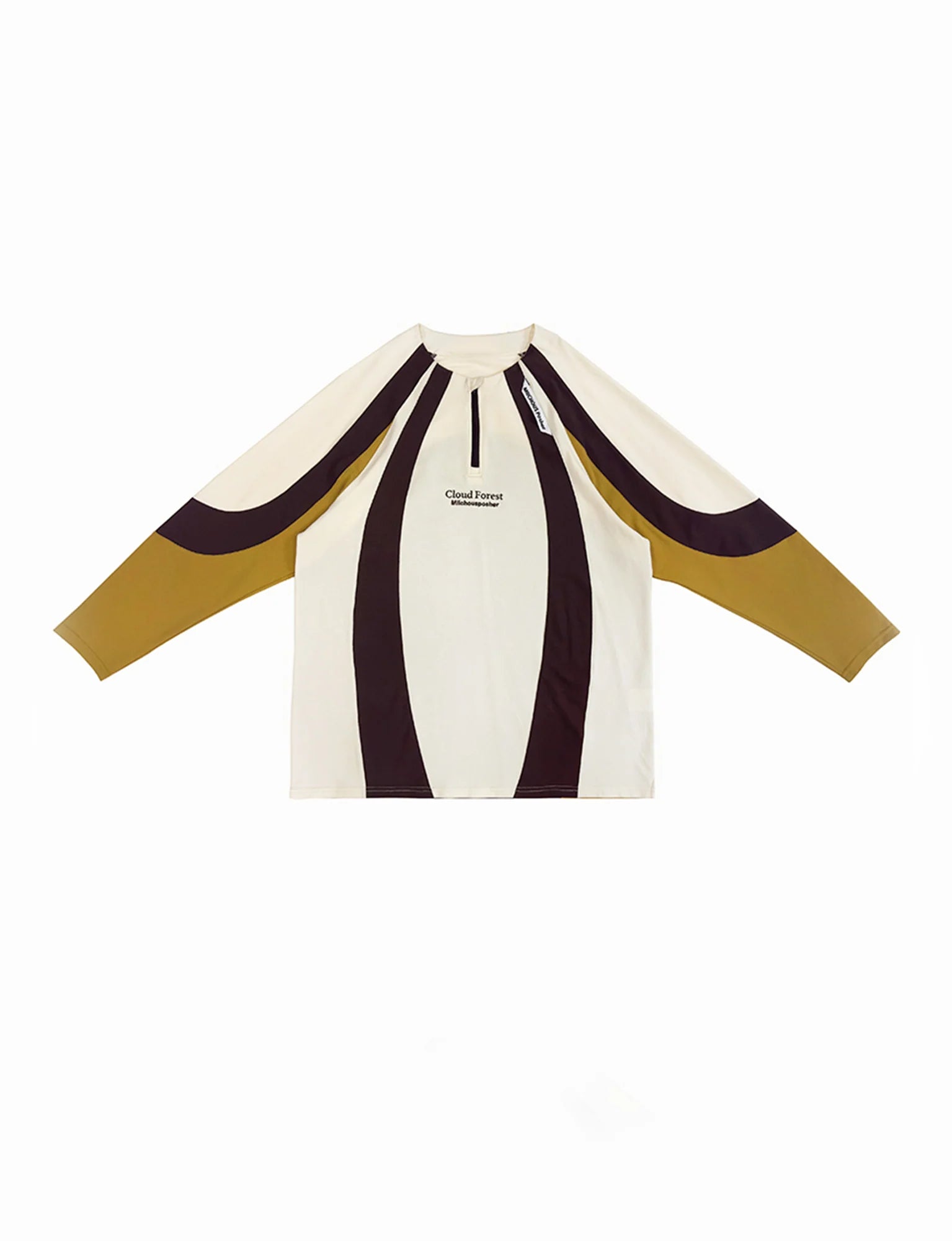 MIICHOUS Contrast Panel UV-Protection Long-Sleeve Tee