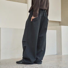 GONGHE REPUB Beaded-Drawstring Oversized Pants