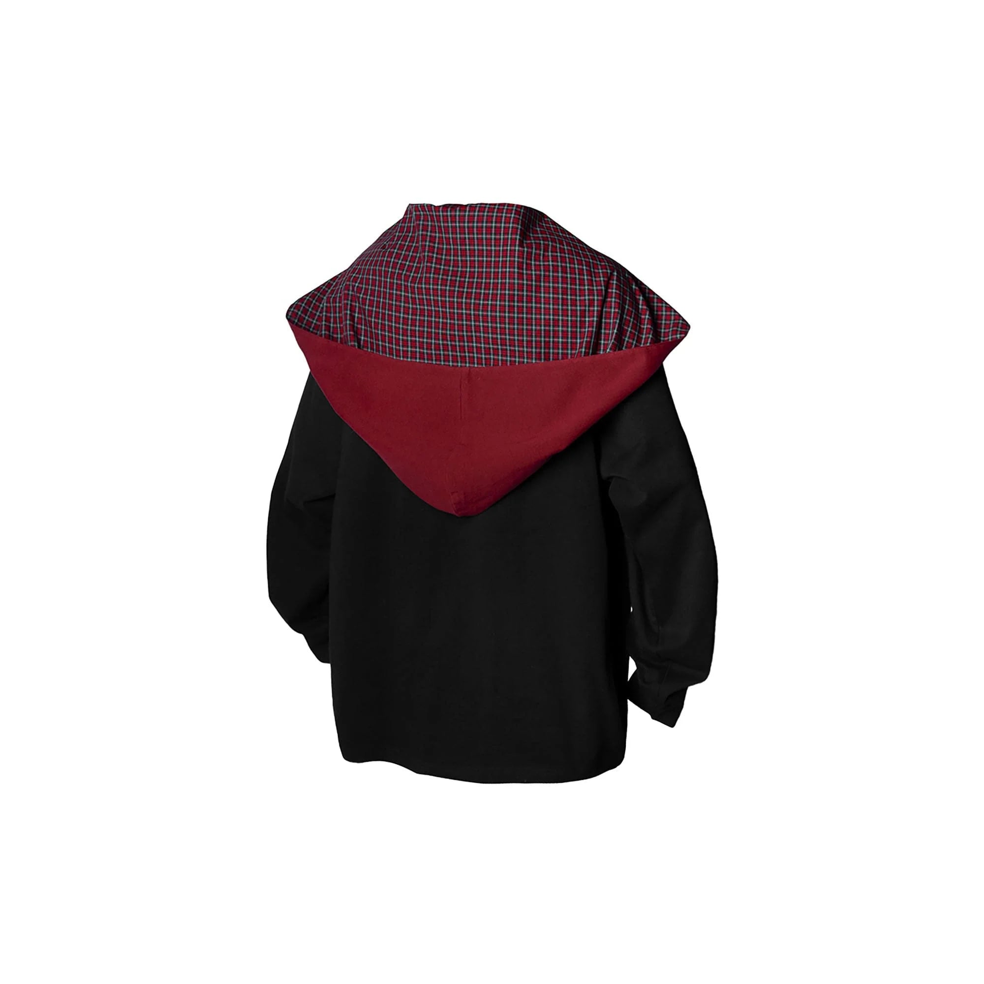RELABEL Detachable Hood Long-Sleeve Tee Black