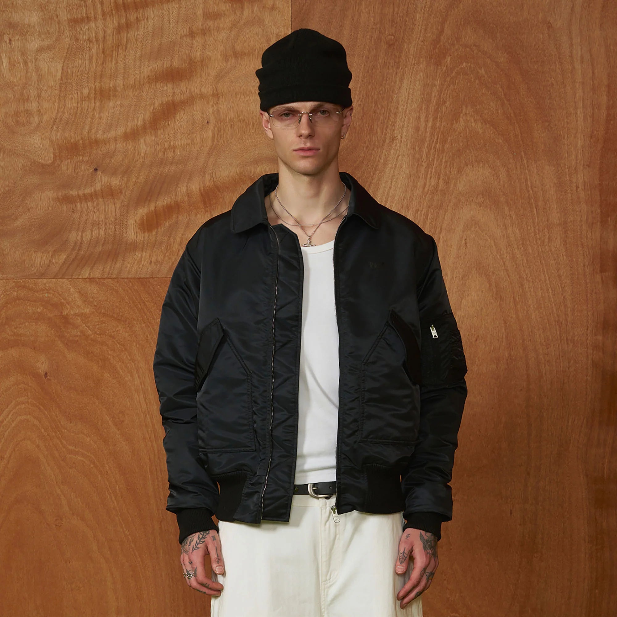 PMW Classic Ruched Insulated Bomber Jacket