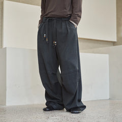 GONGHE REPUB Beaded-Drawstring Oversized Pants