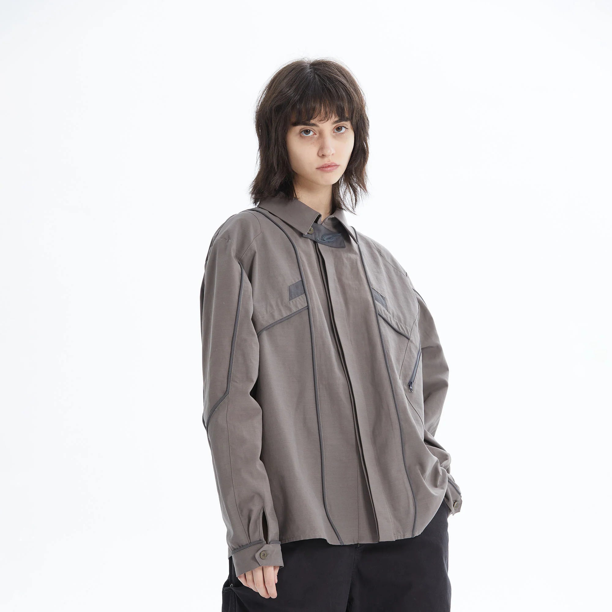 ERROR CODE ROBOT Modular Panel Button-Up Utility Shirt