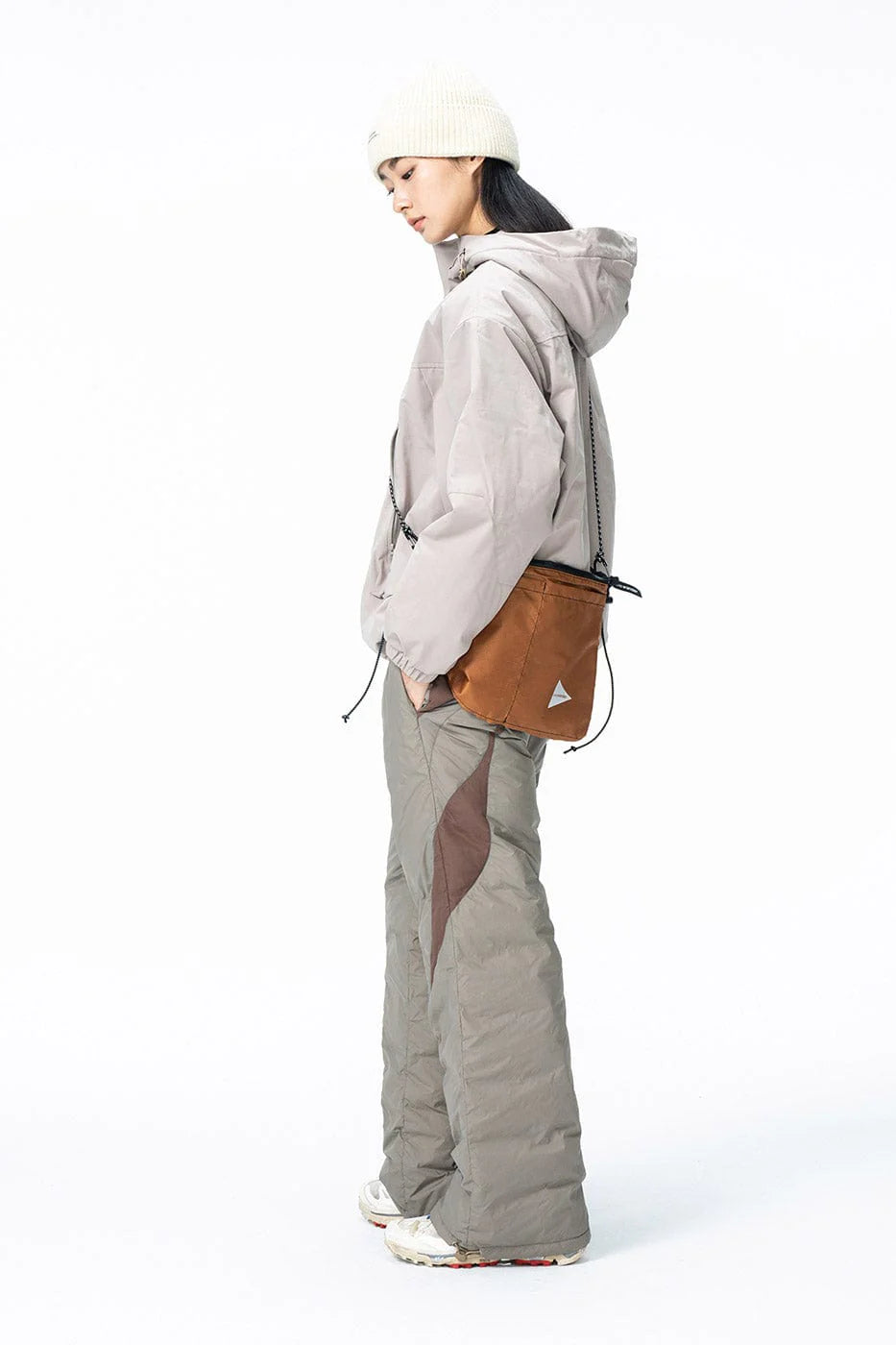 ENSHADOWER Spliced Splash-Proof Down Ski Pants