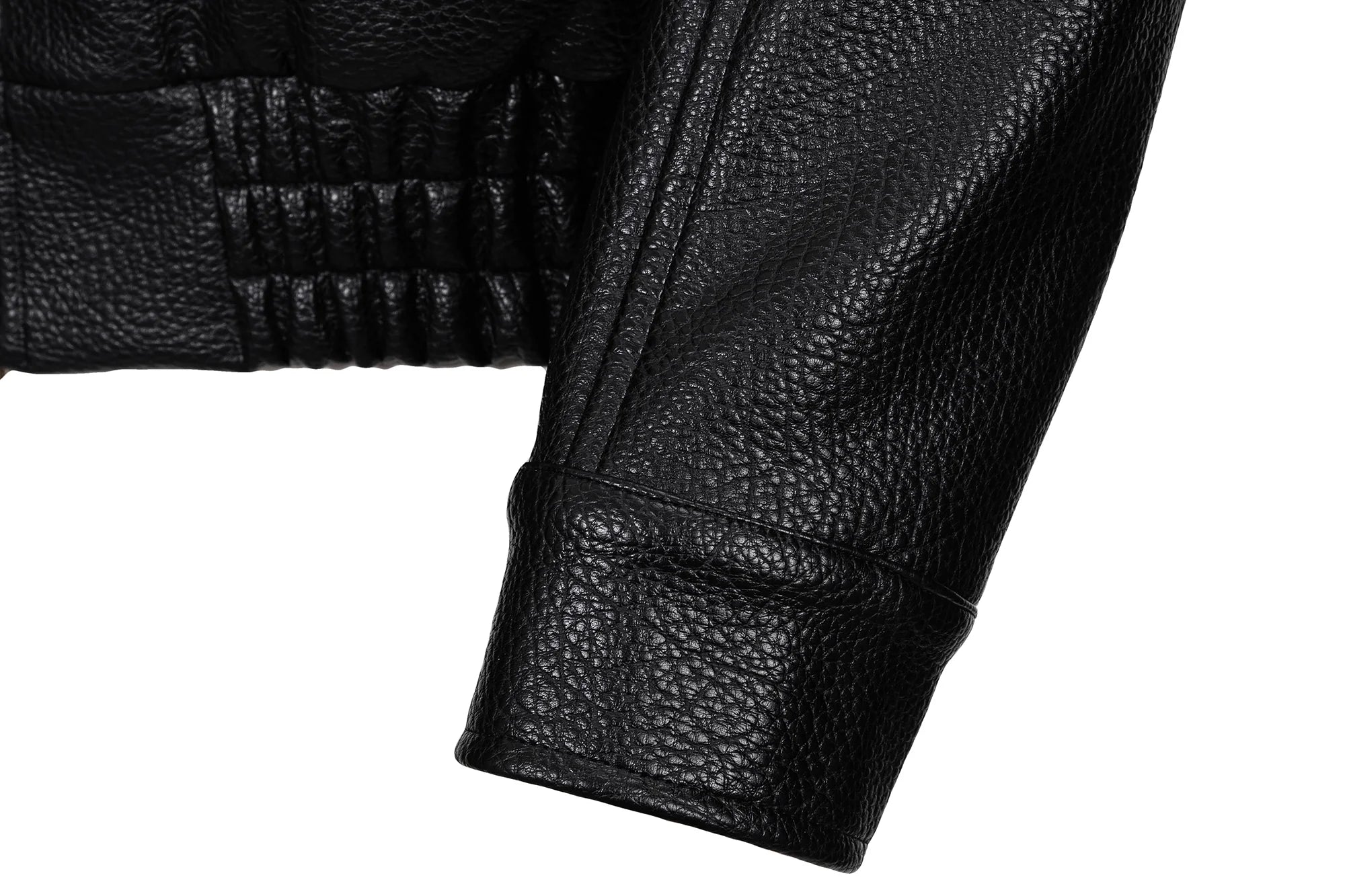 CATSSTAC Paneled Grain PU Utility Jacket