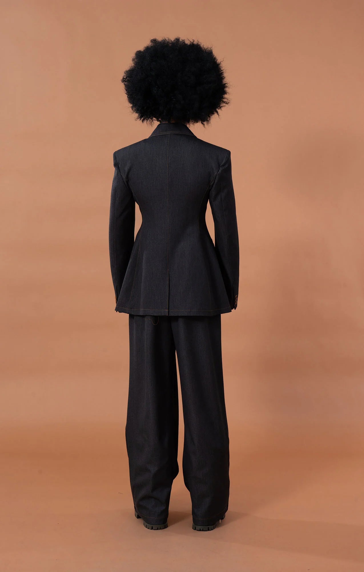 CLP Stitched Pleated Denim Pants