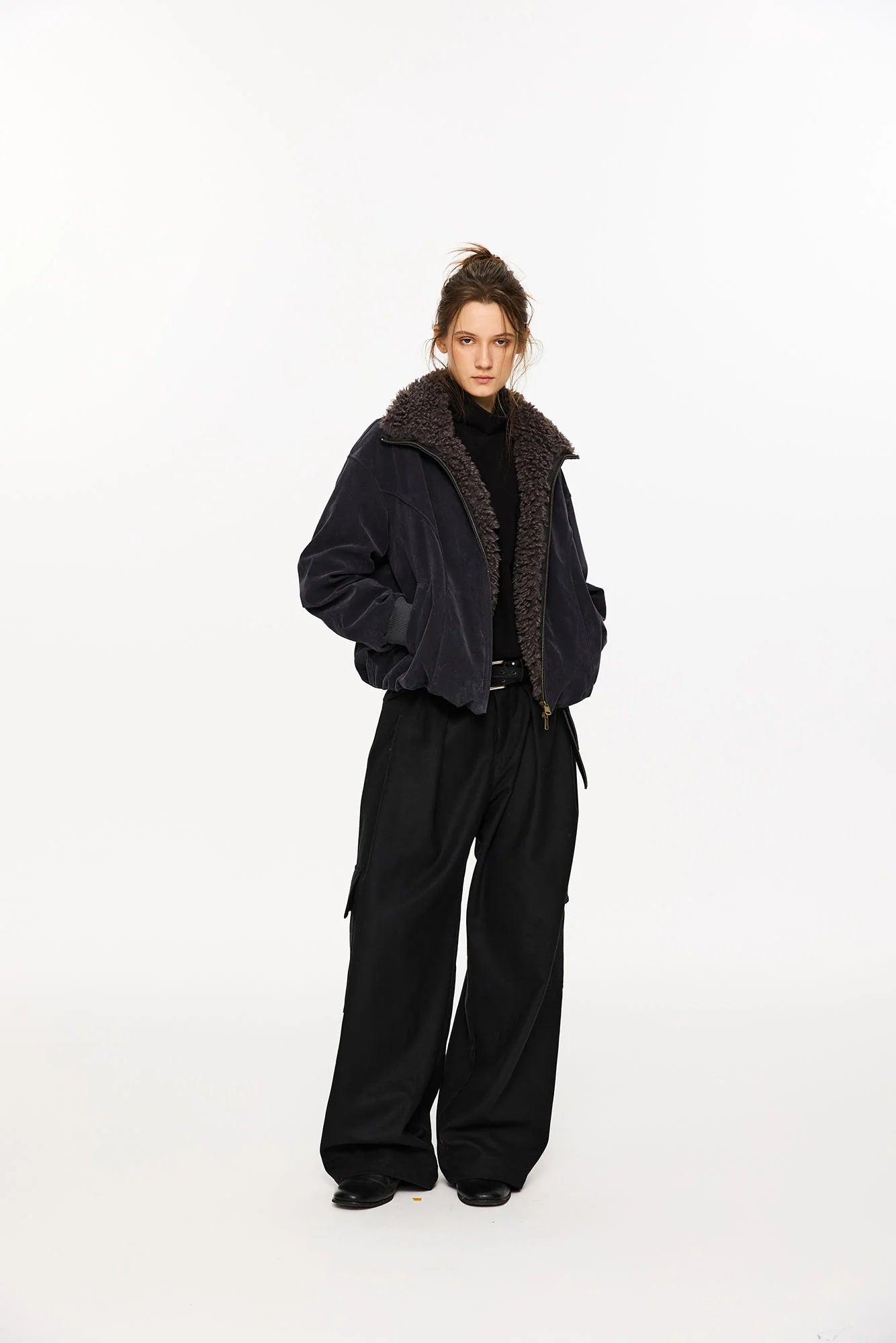 KREATE Suede Fuzzy Lining Jacket