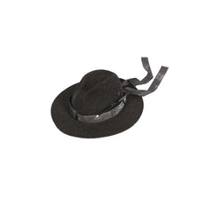 RELABEL Wool Felt Detachable Silk-Scarf Fedora Hat