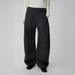 OPICLOTH Essential Wool-Blend Barrel Pants