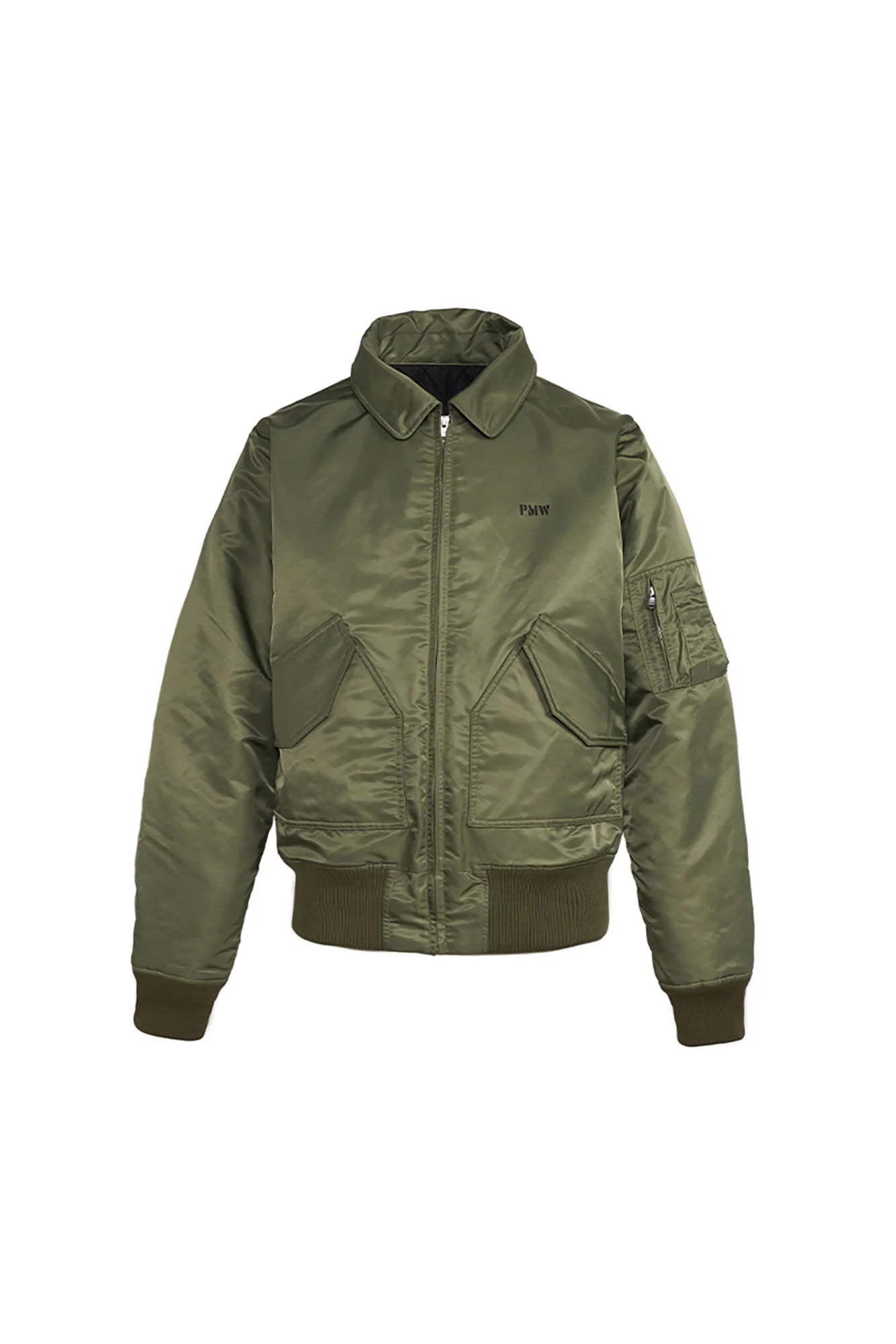 PMW Classic Ruched Insulated Bomber Jacket