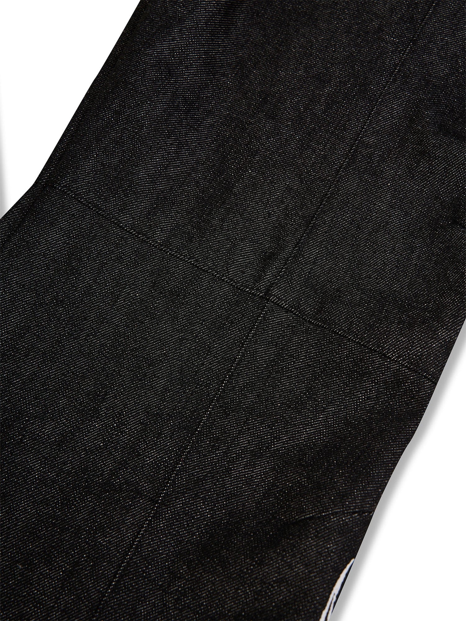 FLYERRER Abstract Graphic Flared Raw Jeans