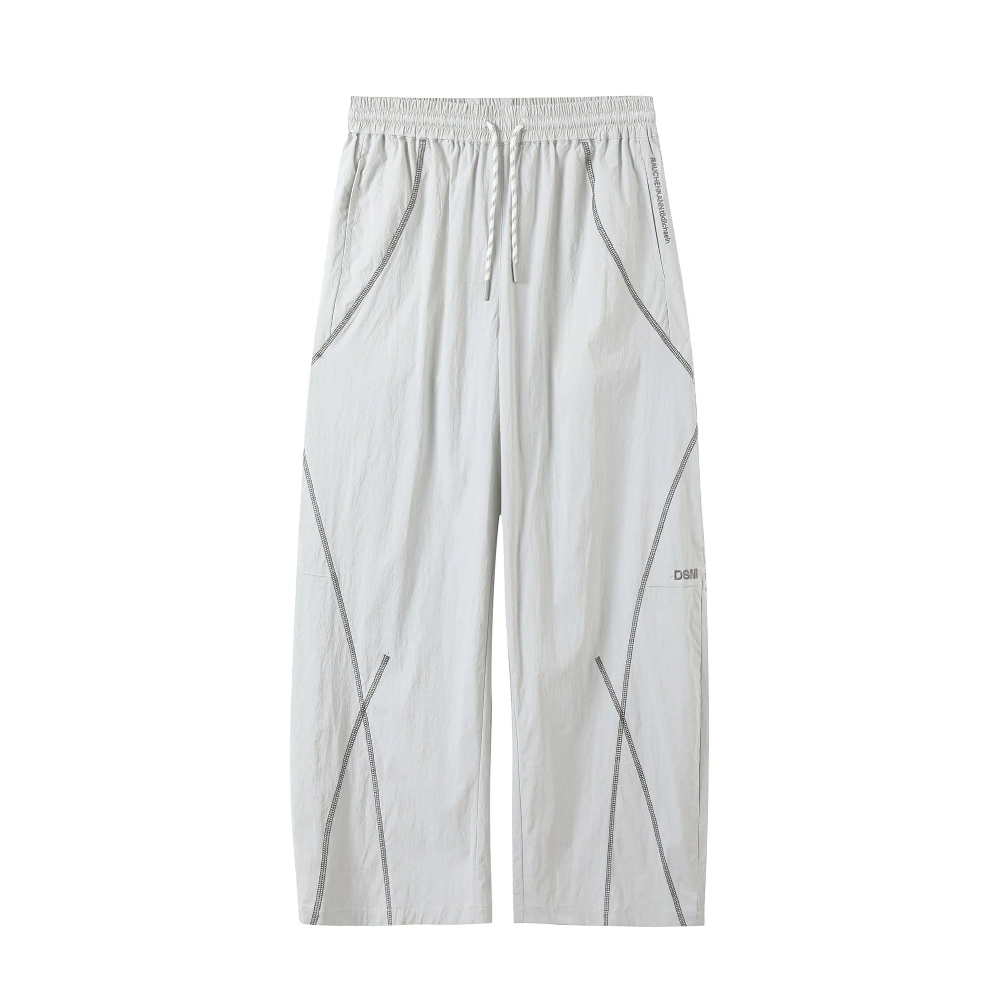 DONSMOKE Contrast Cross Stitch Quick-Dry Pants