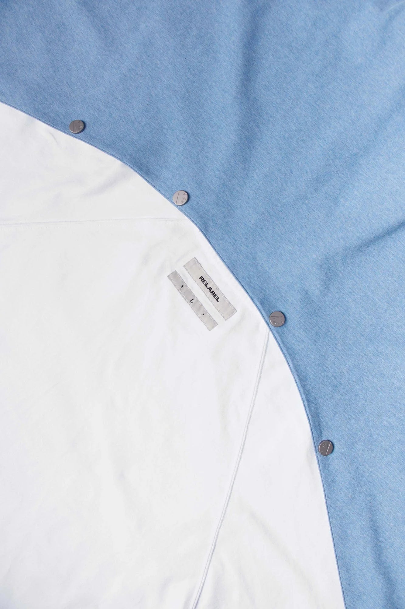 RELABEL Detachable Hood Long-Sleeve Tee White