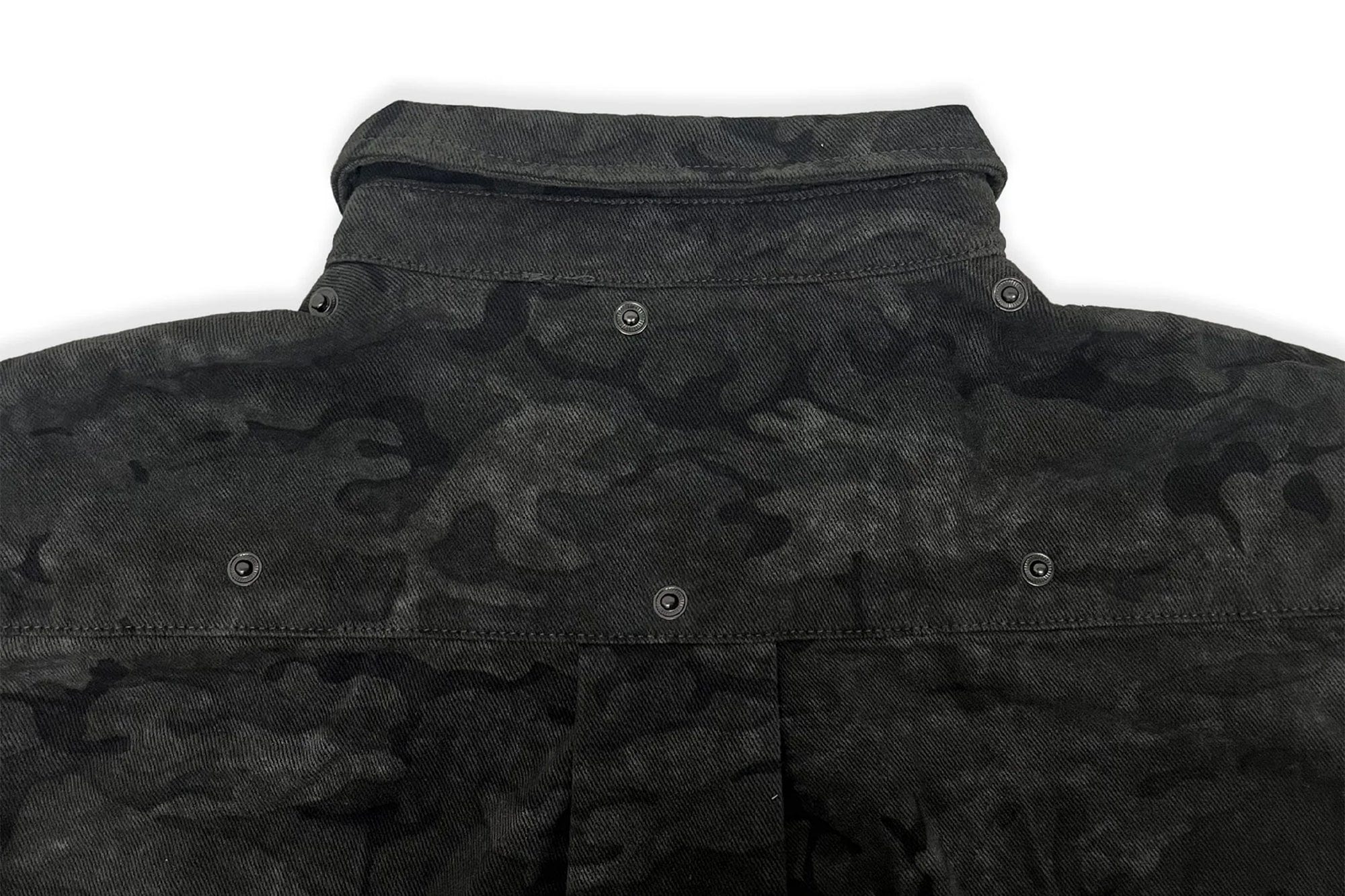 TECNINEGROUP Detachable Hood Star-Rivet Camo Jacket
