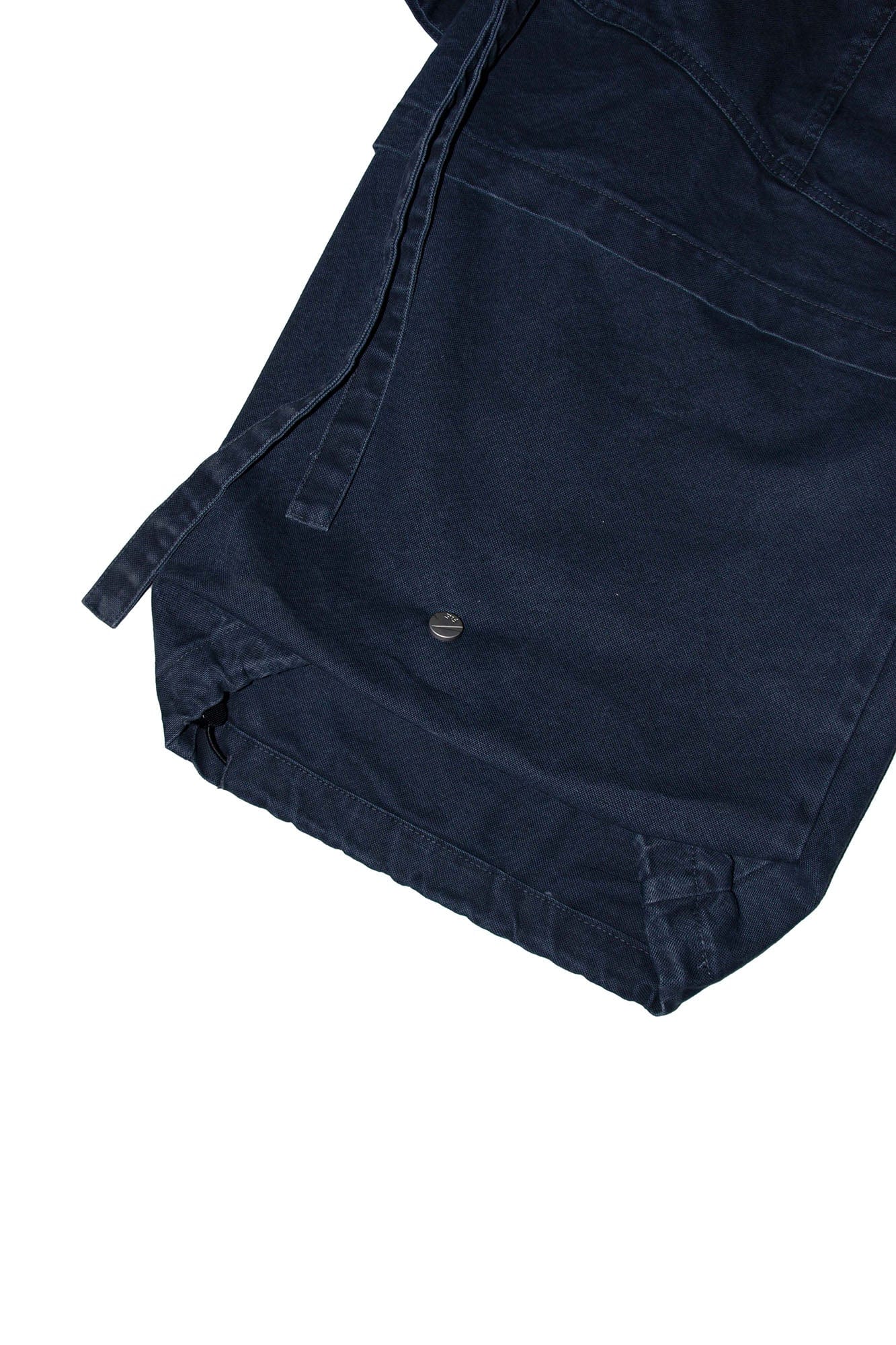 RELABEL Multi-Pocket Detachable Scarf Distressed Cargo Dark Blue