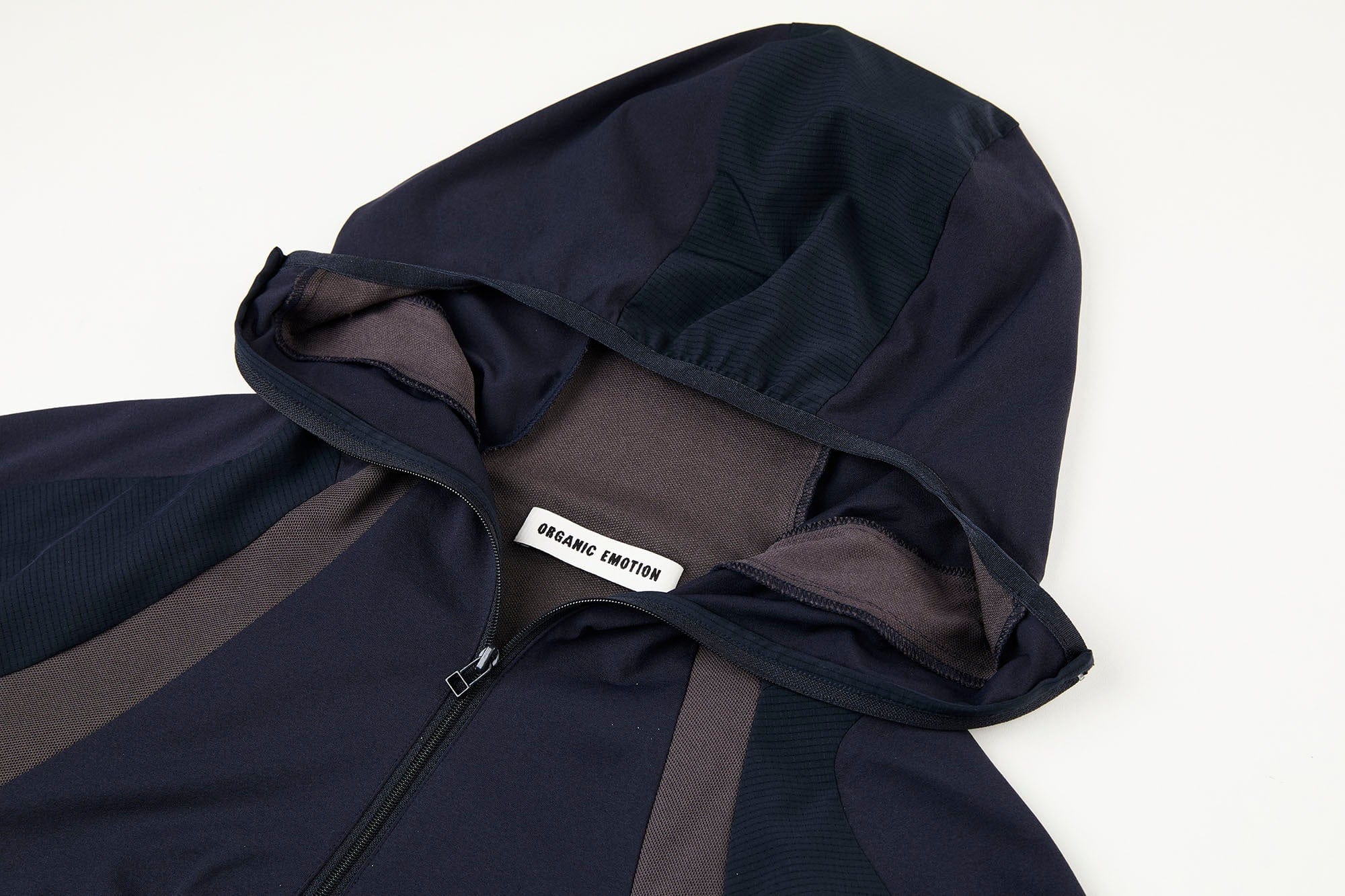 ORGANIC EMOTION Contrast Spliced Hooded Sorona Pullover Jacket