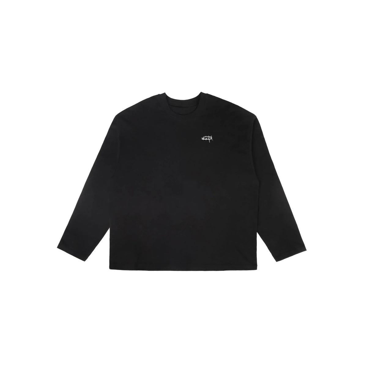 UNDERWATER Thorn Ring LOGO Long-Sleeve Tee Black