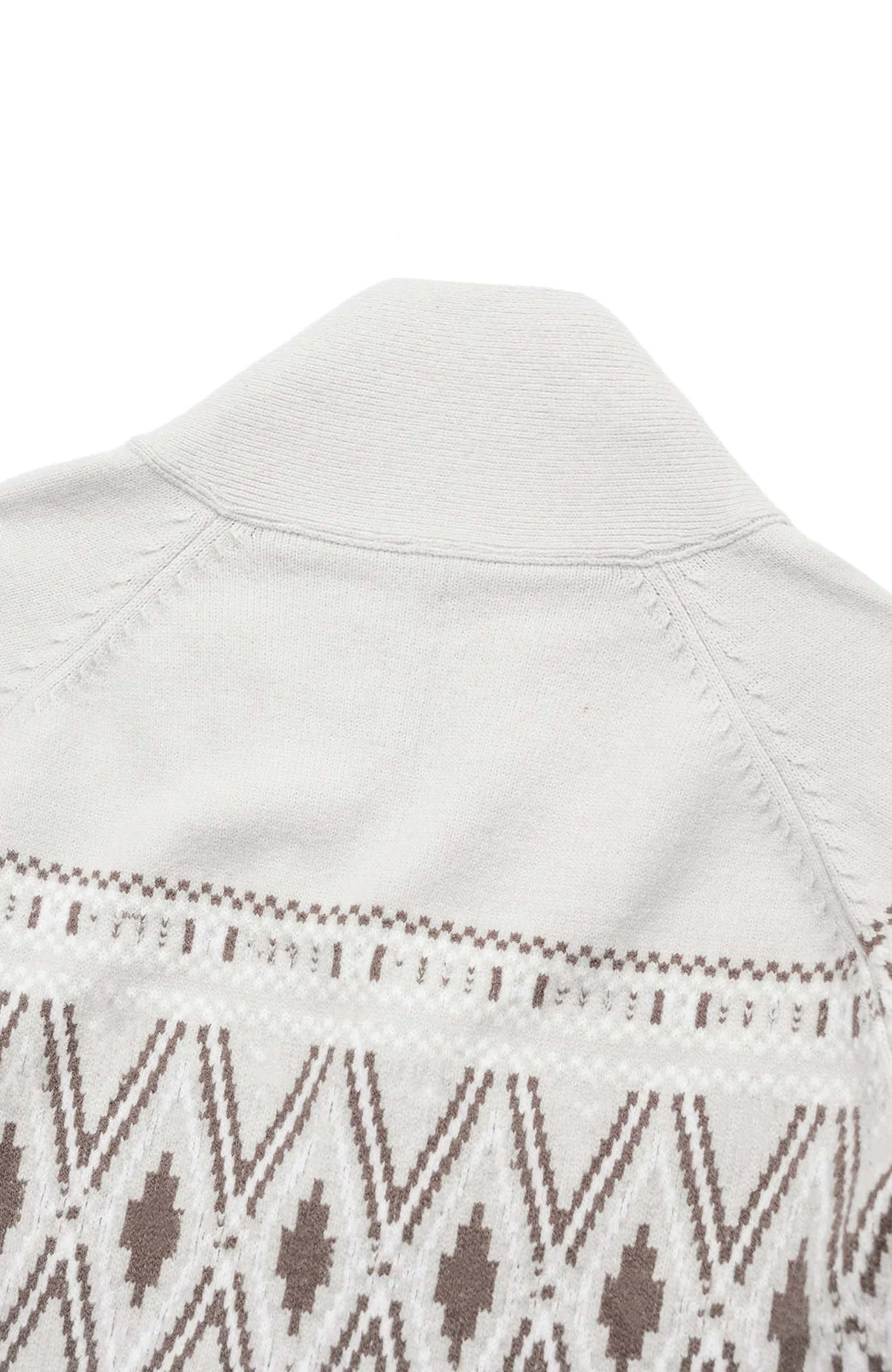 OKAYTHXBYE Fair Isle Shawl Collar Cardigan