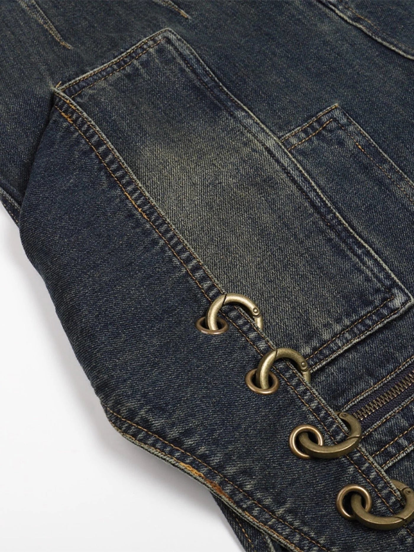 DND4DES Scimitar Rings Deconstructed Denim Cargo