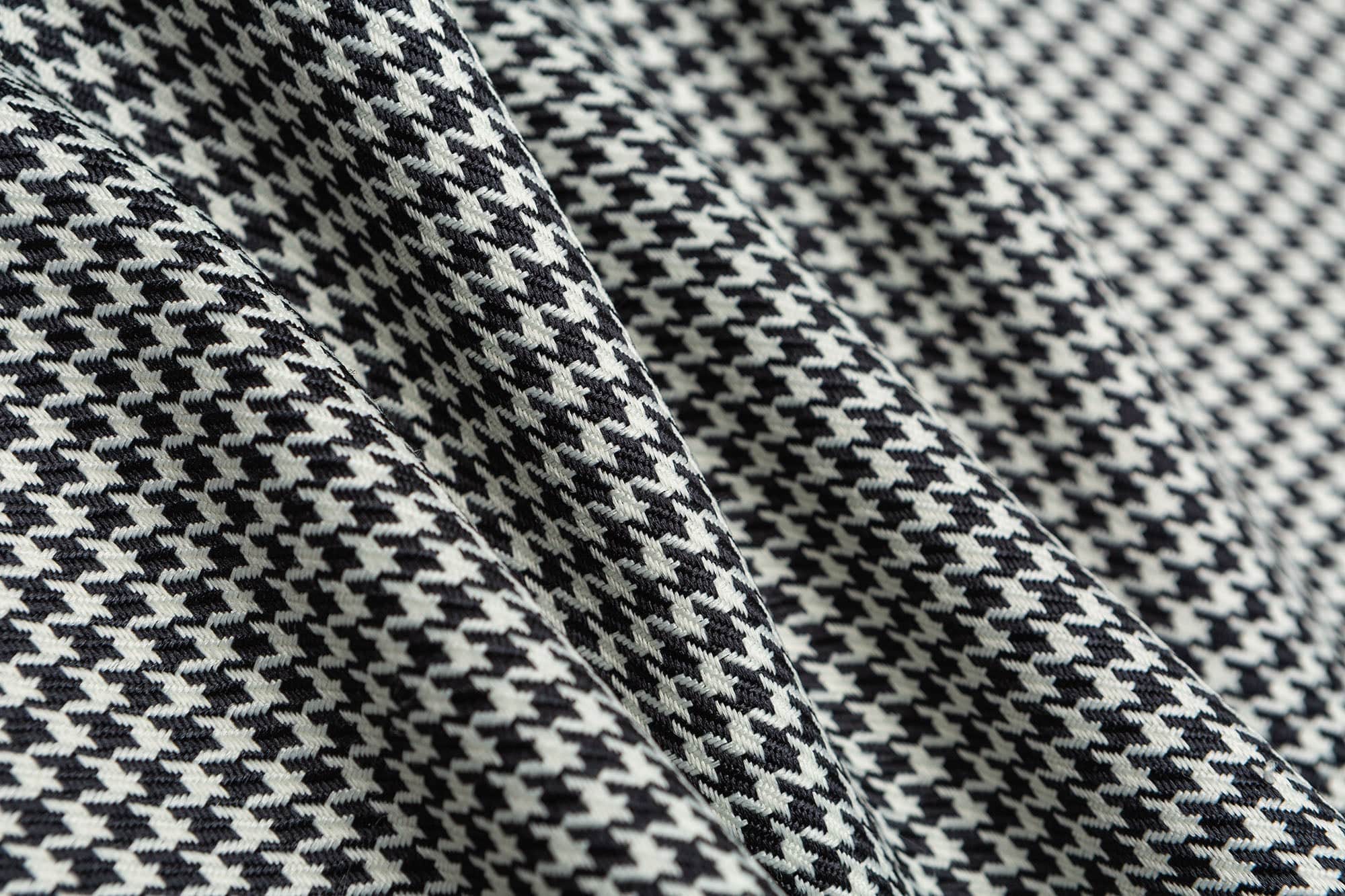 ME DA IGUAL Elastic Waist Houndstooth Tapered Trousers