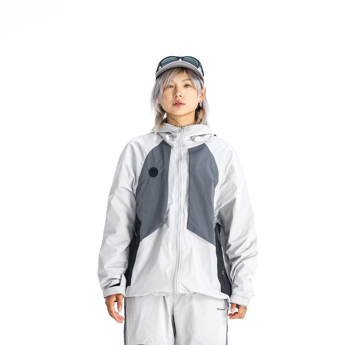 ENSHADOWER Spliced Splash-Proof Outdoor Zipper Jacket