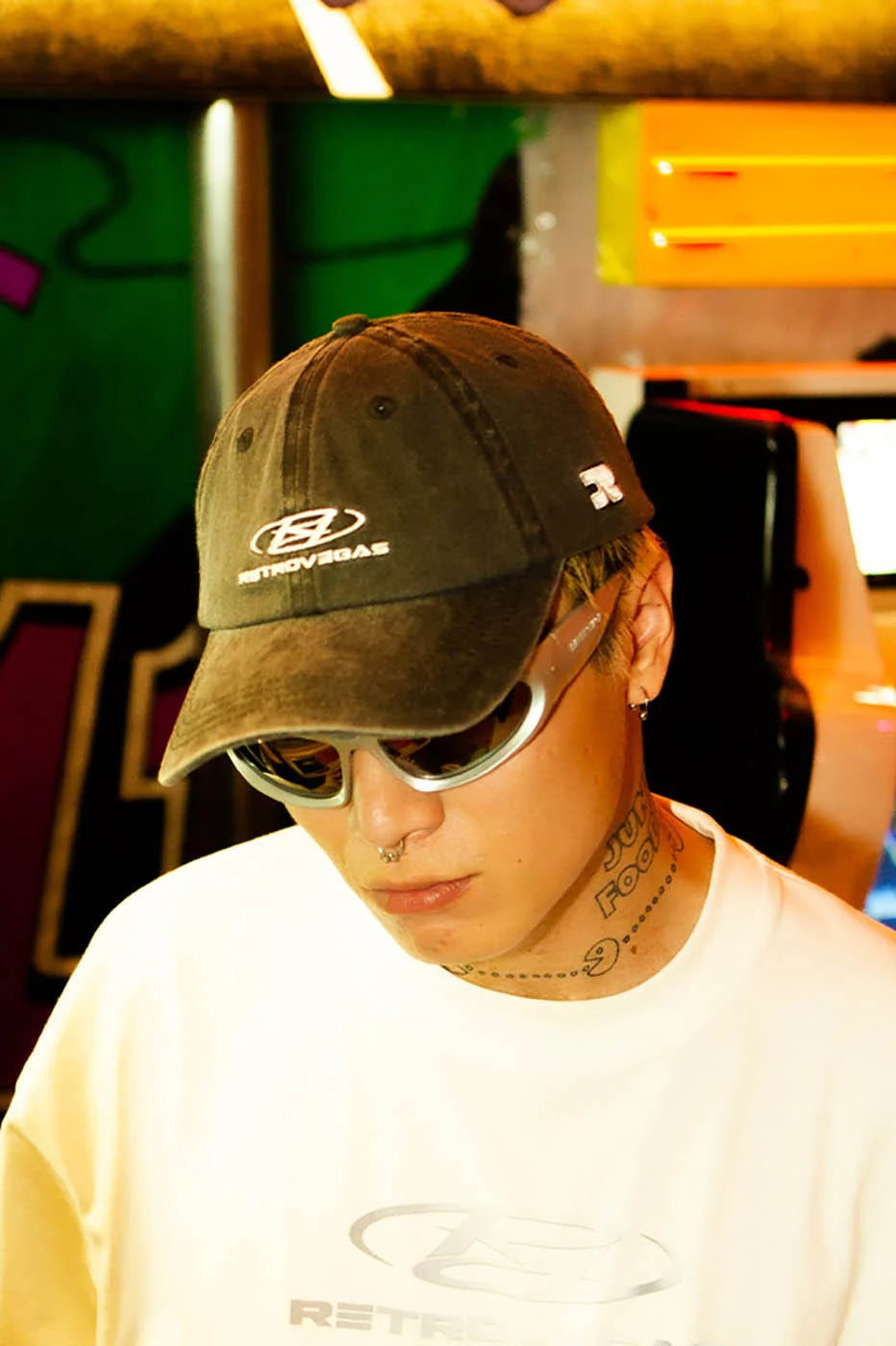 RTVG Distressed Embroidered-Logo Cap