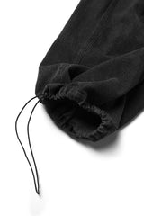 RELABEL Detachable Drape Drawstring Baggy Jeans Black