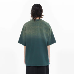 OVERLAPS Gradient Washed Oversized LOGO T-Shirt