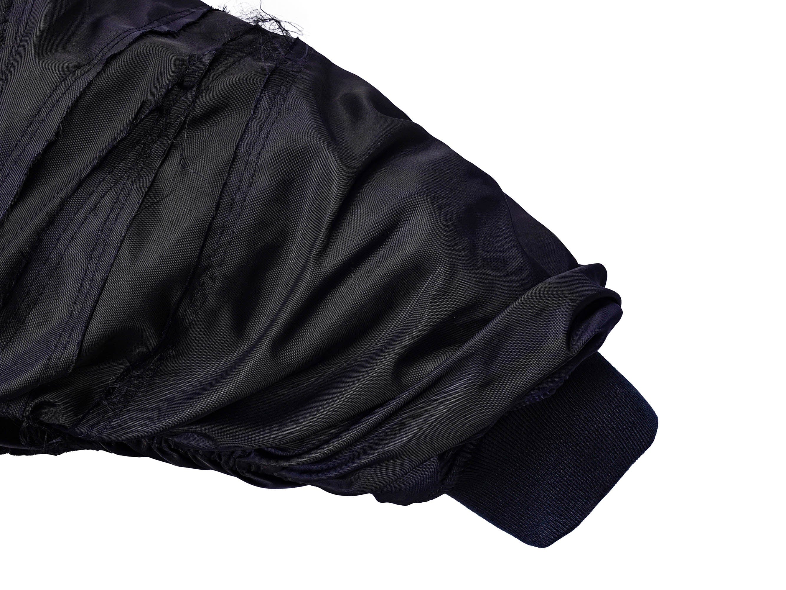 UNDERWATER Distressed Bondage MA-1 Jacket Black