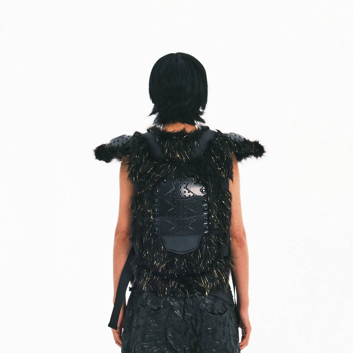 EMBRYO Cyber Faux Fur Warrior Vest