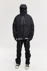 CATSSTAC Layered Multi-Pocket Waterproof Hooded Jacket