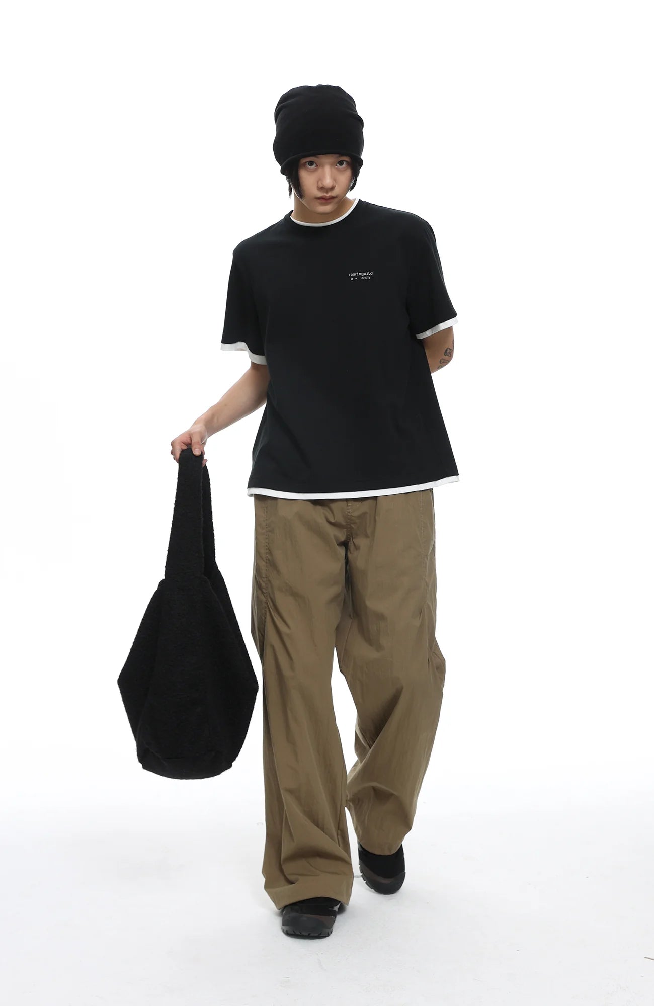 ROARINGWILD A ARCH Essential Drawstring Parachute Pants