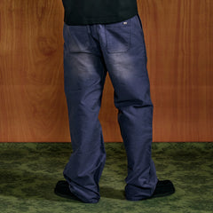 PMW Retro Washed Crinkled Wide-Leg Jeans