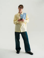 WIID Checks Asymmetrical Patch Shirt