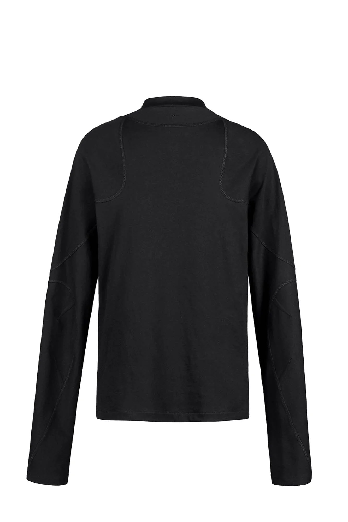 UNDERWATER Cross Embroidered High Neck Long-Sleeve Tee