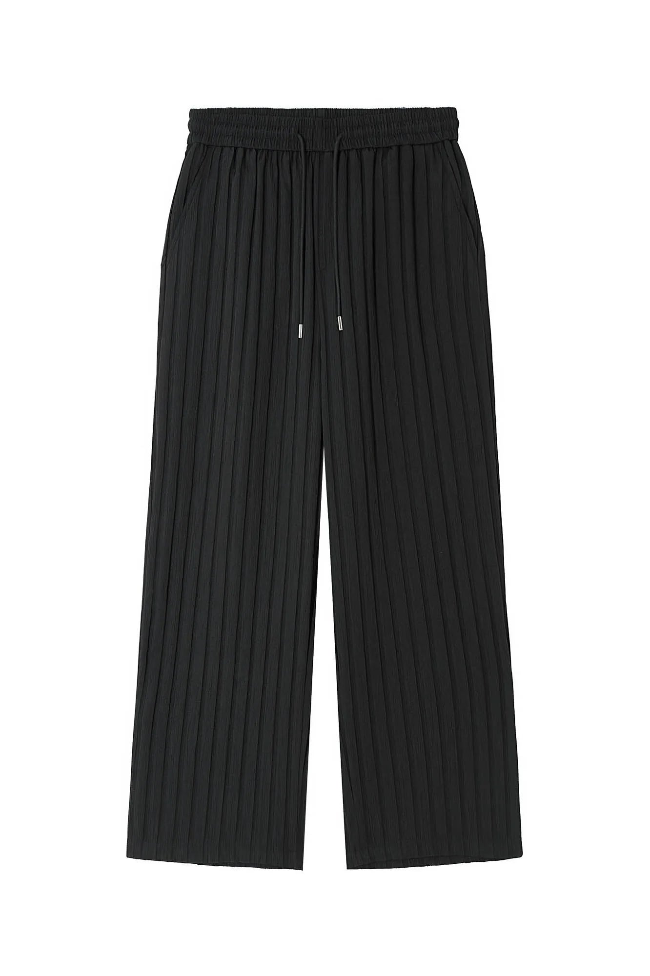 CLP Striped Ribbed Wide-Leg Pants