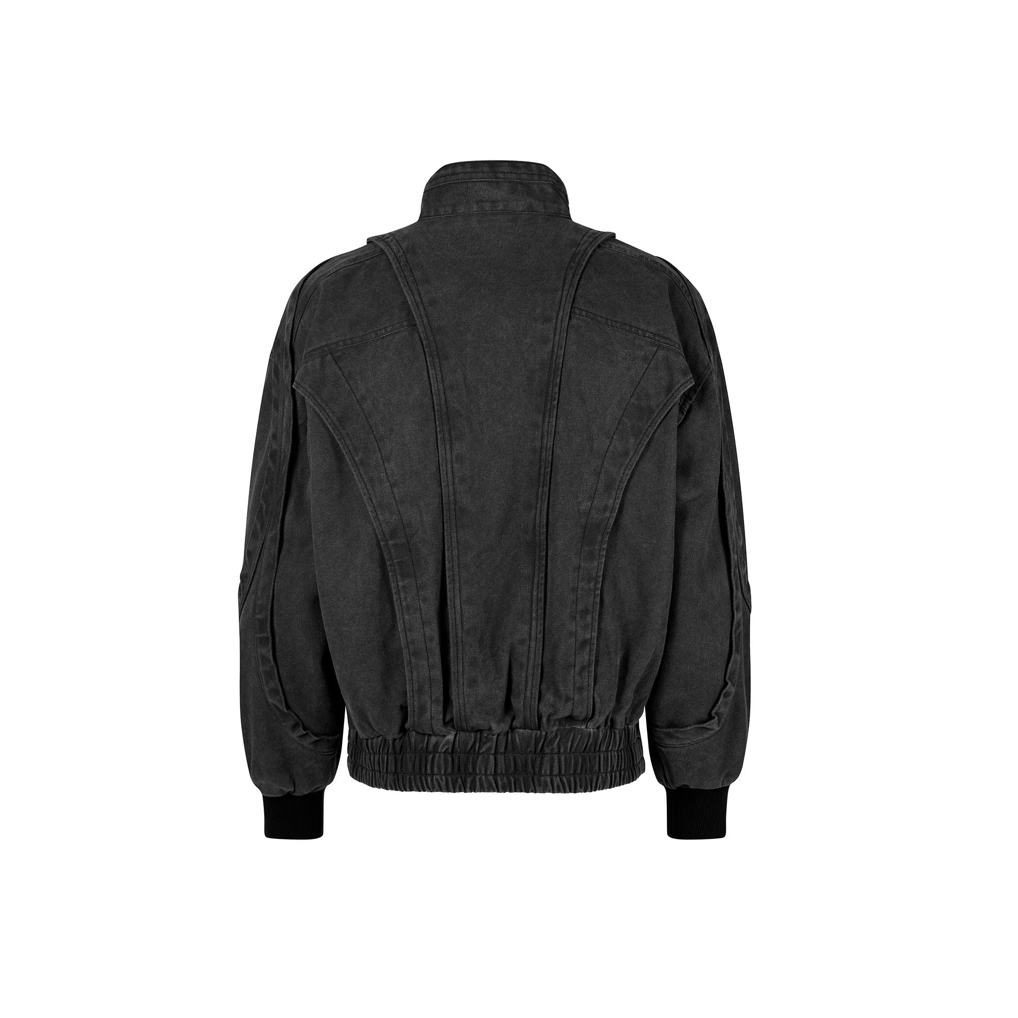CATSSTAC Deconstructed Faded Wash Dual-Zipper Jacket