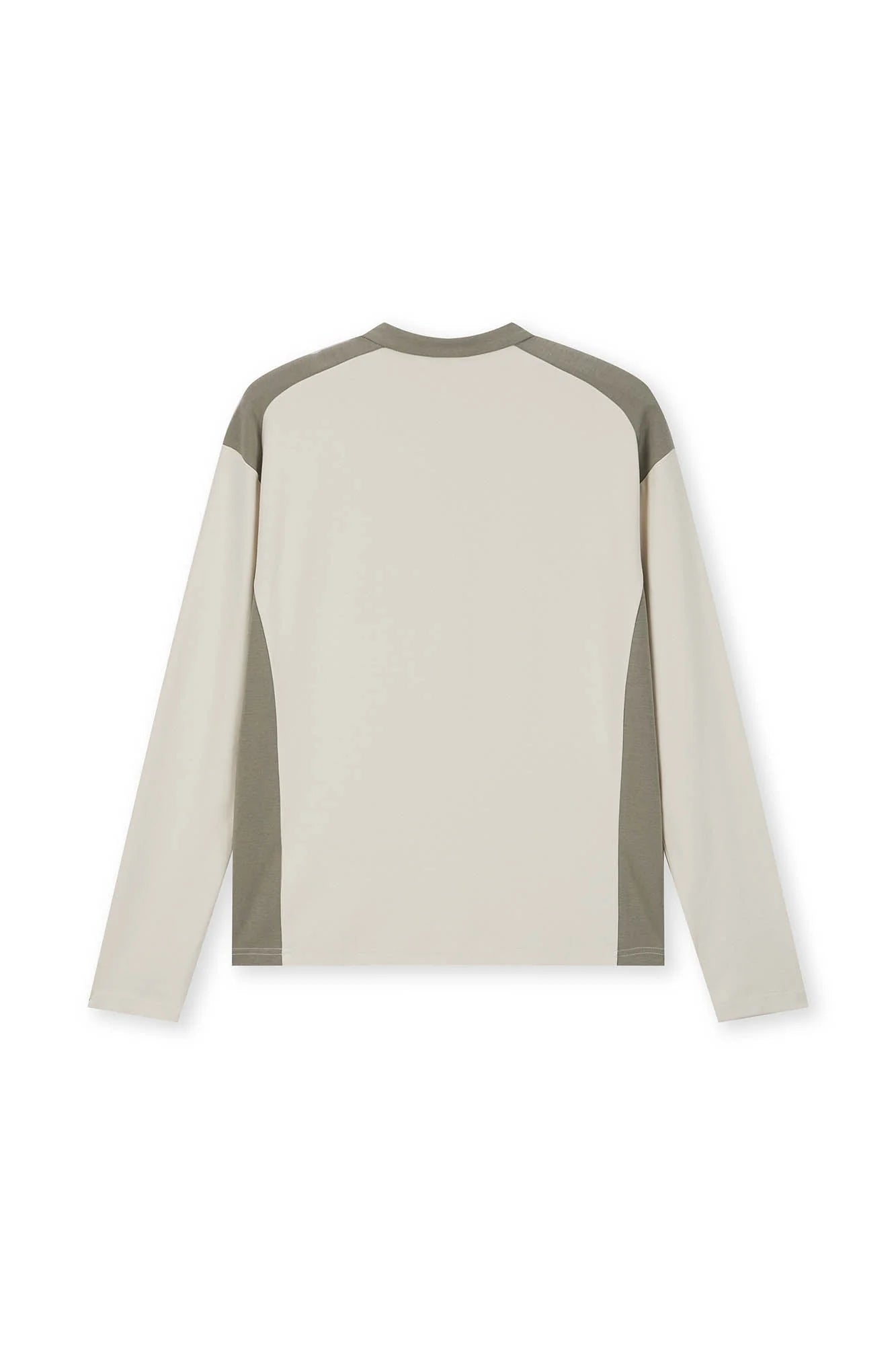 BONELESS Contrast Half-Zip Racing Long-Sleeve Tee
